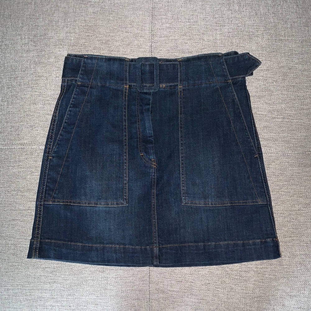 Denim mini skirt